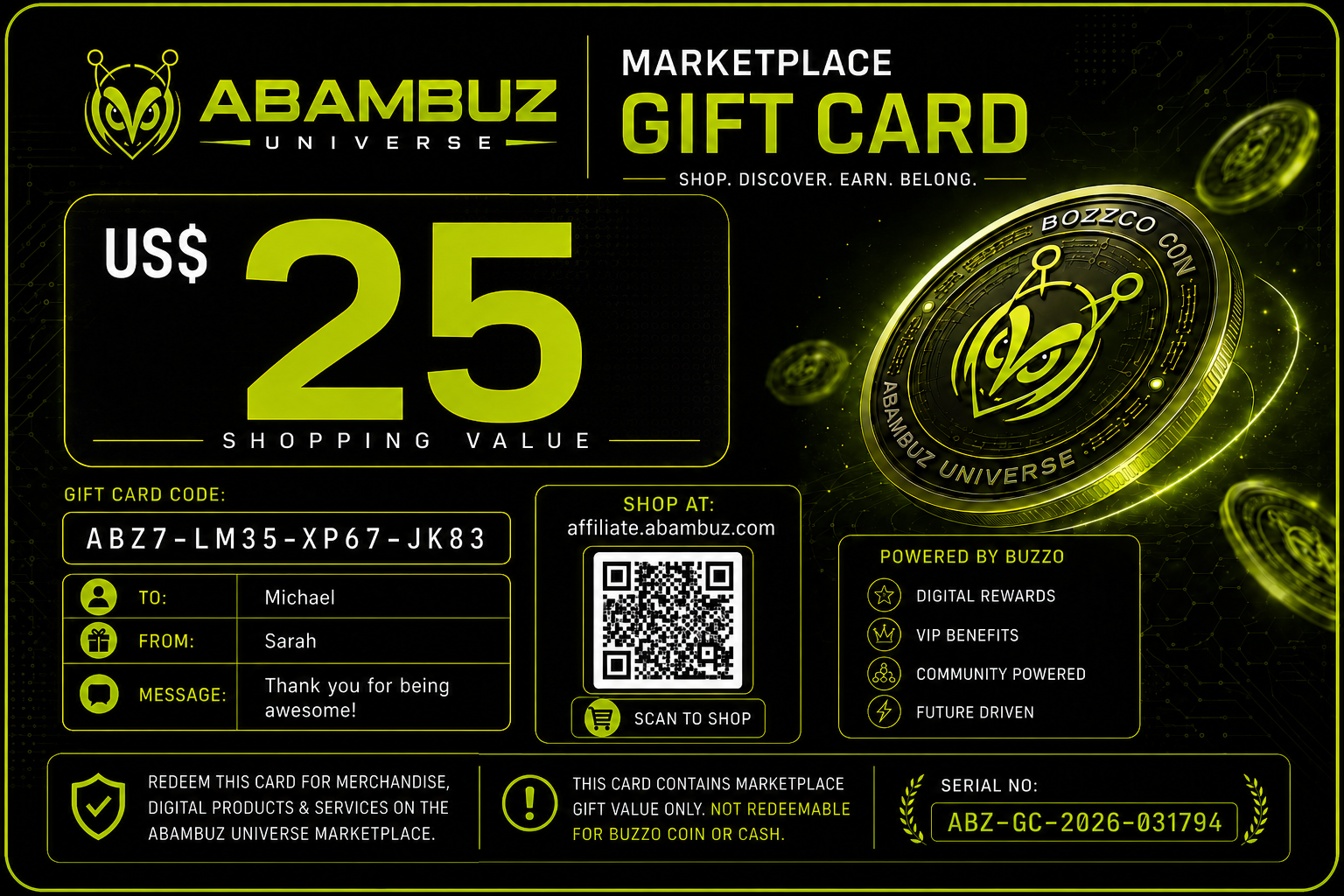 ABAMBUZ Marketplace Digital Gift Card - Image 5