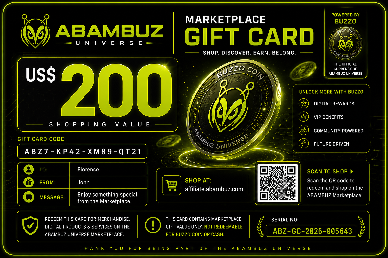 ABAMBUZ Marketplace Digital Gift Card - Image 2